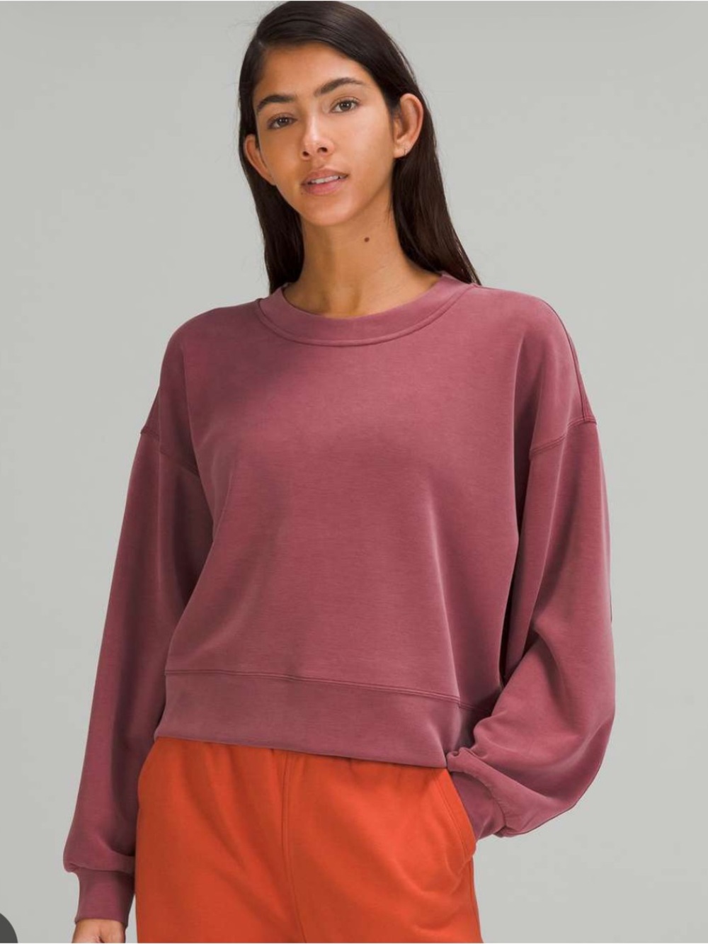 Lululemon softstreme perfectly oversized crop sweatshirt!!